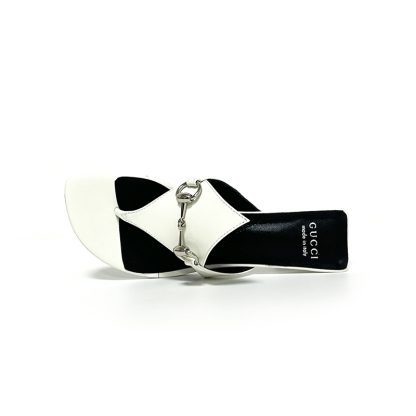 Gucci Spring and Summer Square Toe Flip Flops Classic Buckle Series - Image 4