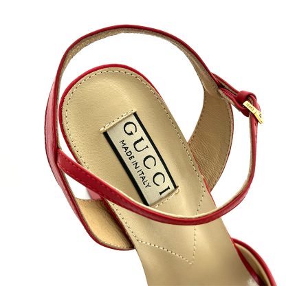 Gucci high heel block heel sandals classic buckle - Image 5