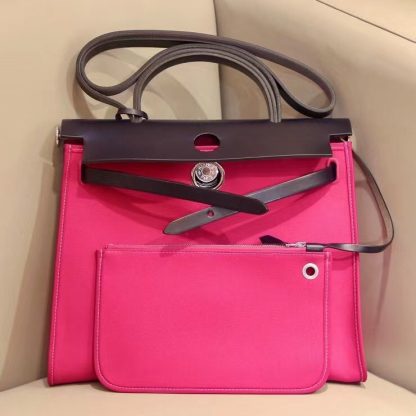 Hermès Daily Versatile Red Herbag 31Cm - Image 4