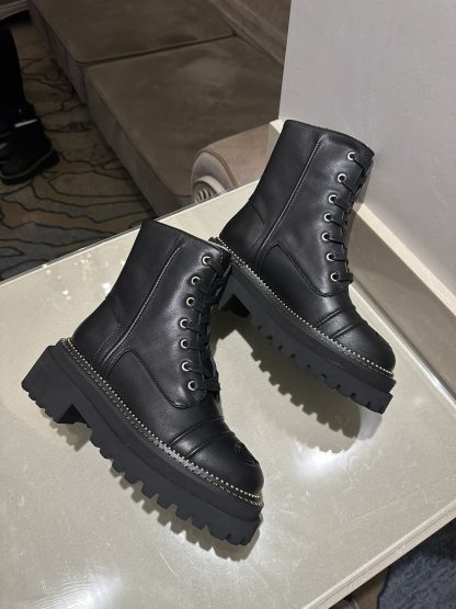 Chanel autumn and winter high-end custom classic luxury black boots - Image 4