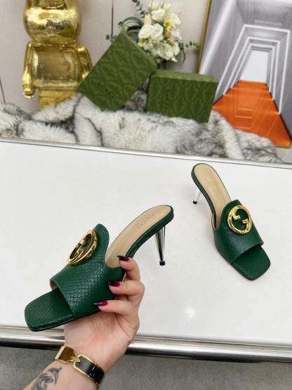 Gucci high heel slippers - Image 5