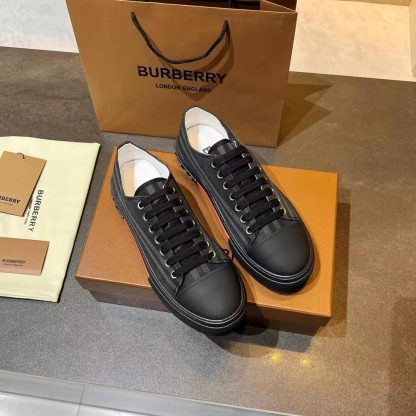 Burberry Vintage Check Cotton Sneakers - Image 4