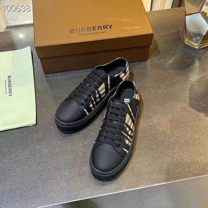 Burberry Vintage Check Cotton Sneakers - Image 3