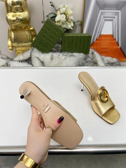 Gucci high heel slippers - Image 4