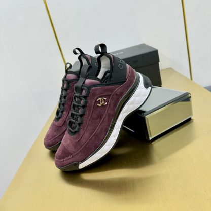 Chanel classic red and black mix and match fashion casual dad shoes for men and women - Image 4