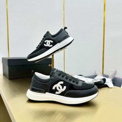 Chanel classic black and white mix and match versatile casual sneakers - Image 4