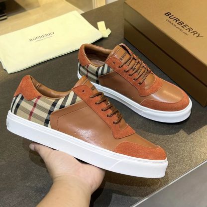 Burberry classic check casual sneakers - Image 4