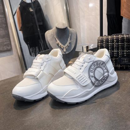 Burberry Printed Thick Sole Sneakers - Image 4