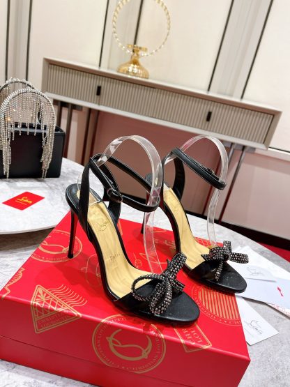 Christian Louboutin one-strap bow high heels - Image 4