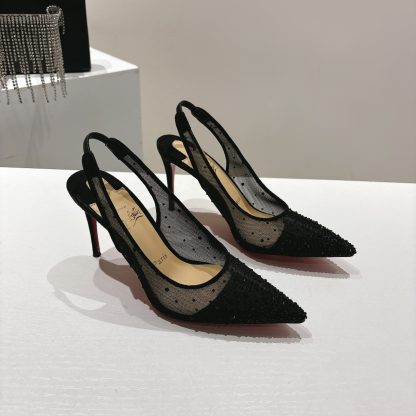 ChristianLouboutin FOLLIES STRASS Women's Crystal High Heels - Image 4