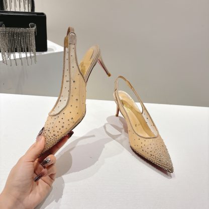 Christian Louboutin FOLLIES STRASS women's crystal high heels - Image 4