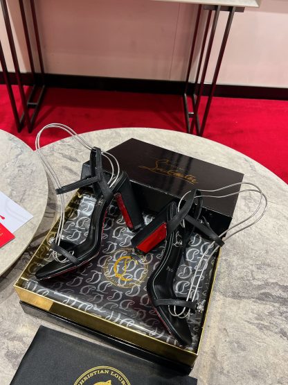 ChristianLouboutin block heel sandals high heels - Image 4