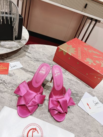 ChristianLouboutin Retro Butterfly Flower Sandals High Heels - Image 4