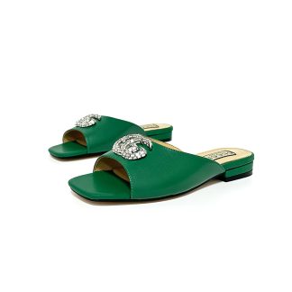 Gucci stunning rhinestone slippers