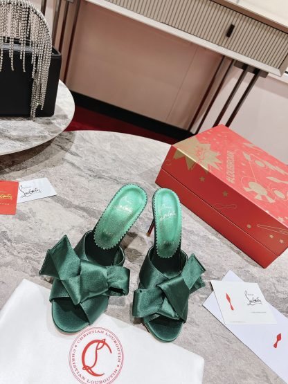 Christian Louboutin Butterfly Flower Retro High-Heeled Sandals - Image 4