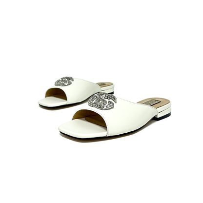Gucci stunning rhinestone slippers