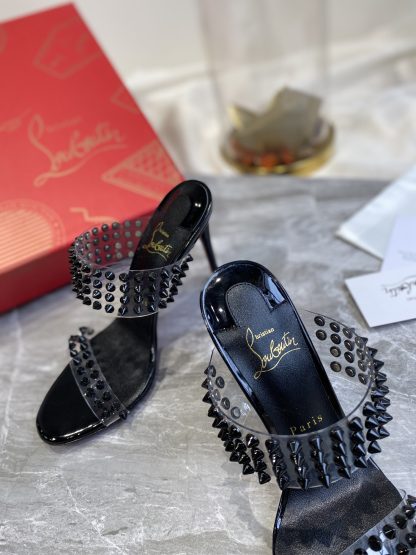 ChristianLouboutin plastic spike sandals high heels - Image 3