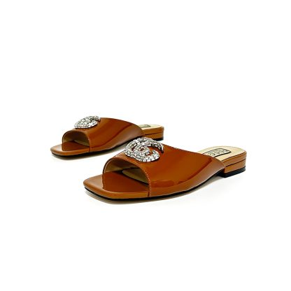 Gucci stunning rhinestone slippers