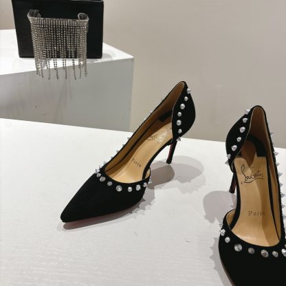 Christian Louboutin classic ANGALINA red sole high heels - Image 4