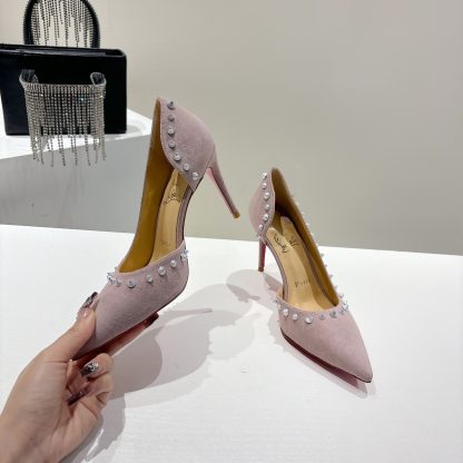 Christian Louboutin classic ANGALINA red sole high heels - Image 4