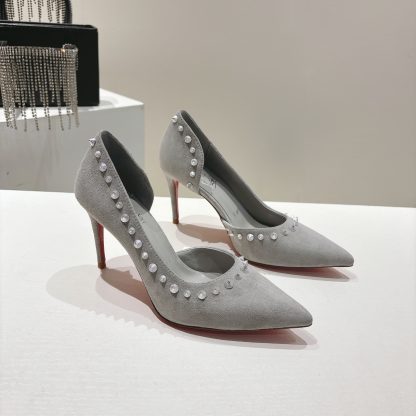 Christian Louboutin classic ANGALINA red sole high heels - Image 4