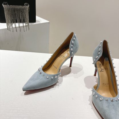 Christian Louboutin classic ANGALINA red sole high heels - Image 4