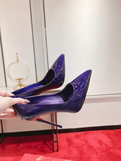Christian Louboutin mirrored purple high heels - Image 4
