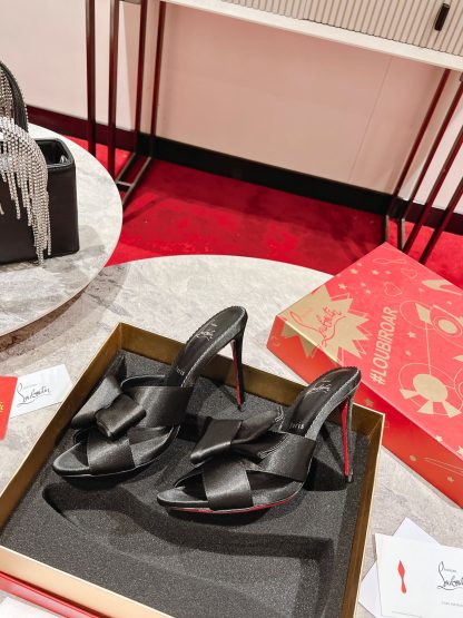 ChristianLouboutin Fashion Butterfly Flower Sandals High Heels - Image 4