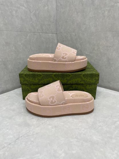 Gucci Women's Large GG Platform Slides - Image 4