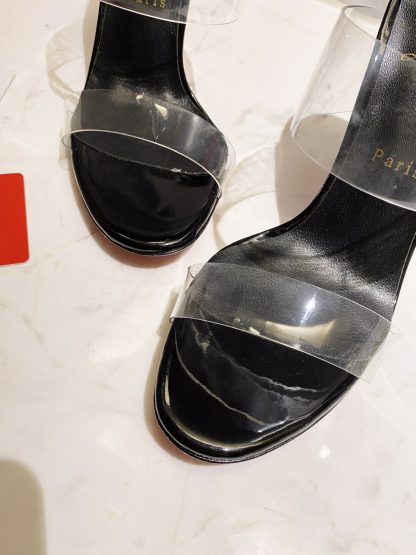 Christian Louboutin Transparent Strappy High Heels - Image 3