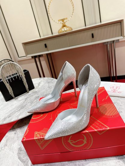 Christian Louboutin glittering exquisite high heels - Image 4