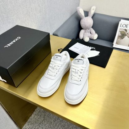 Chanel White Classic Design Casual Sneakers - Image 4