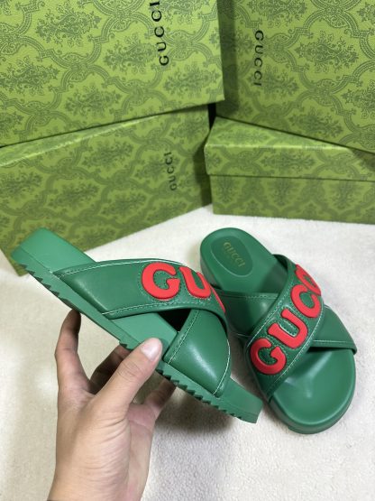 Gucci cross-over slippers - Image 5