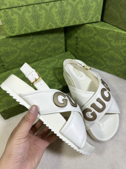 Gucci cross-over slide sandals - Image 5