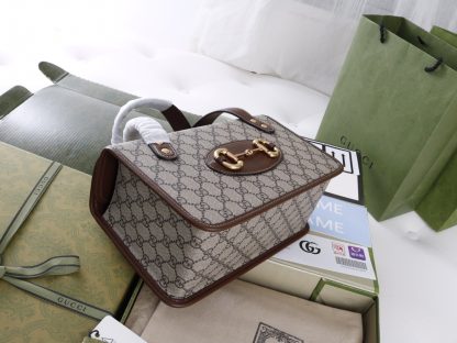 Gucci Horsebit logo iconic print handbag - Image 4