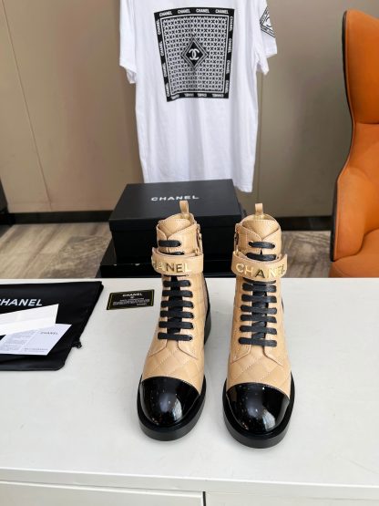 Chanel apricot leather boots worth putting away in the closet for autumn and winter - Image 3
