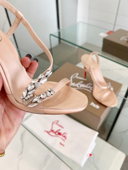 ChristianLouboutin diamond sandals high heels - Image 5