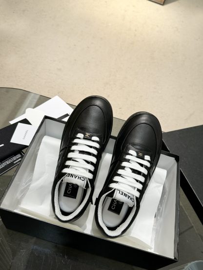 Chanel classic design black mix casual sneakers - Image 2