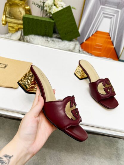 Gucci mid-heel slippers - Image 5