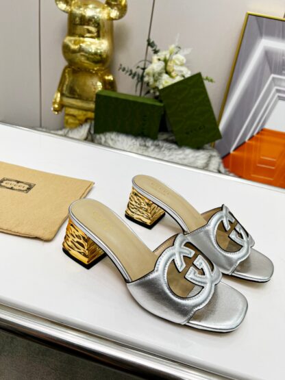 Gucci mid-heel slippers - Image 4