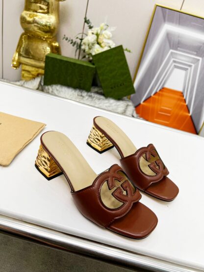 Gucci mid-heel slippers - Image 5