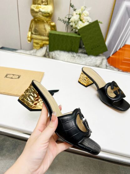 Gucci mid-heel slippers - Image 5