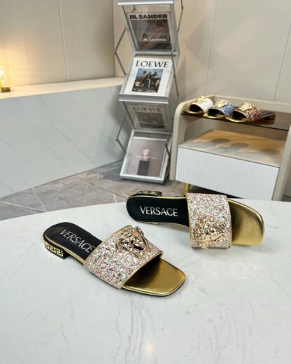 VERSACE flat slide sandals - Image 4