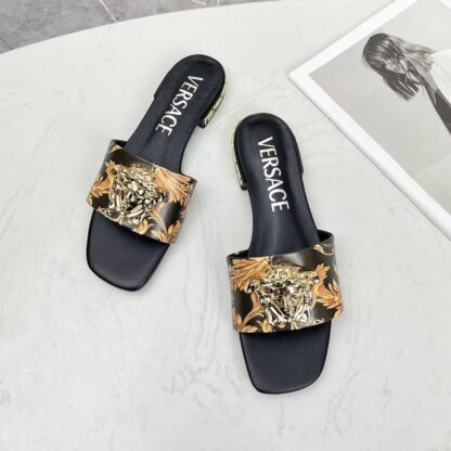 VERSACE flat slide sandals - Image 4