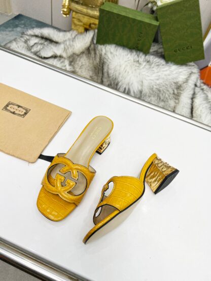 Gucci mid-heel slippers - Image 5