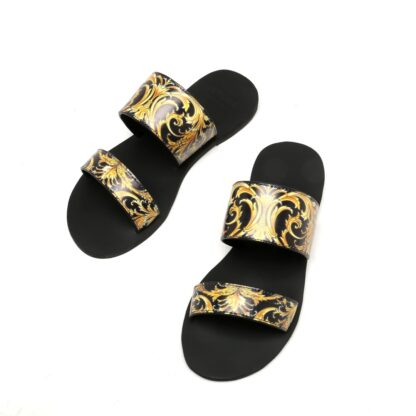 VERSACE flat printed sandals - Image 4