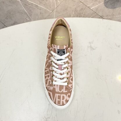 VERSACE new versatile canvas jacquard pattern casual men's shoes - Image 4