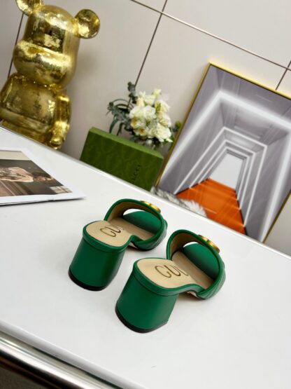 Gucci mid-heel slippers - Image 4