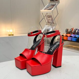 VERSACE SQUARE TOE CHIC HIGH HEELS