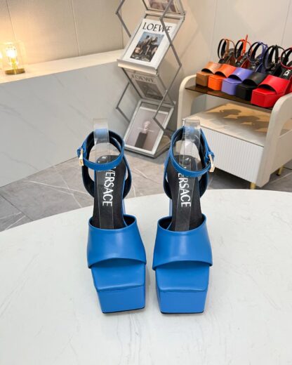 VERSACE SQUARE TOE CHIC HIGH HEELS - Image 4
